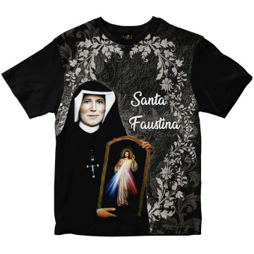 Camiseta Santa Faustina Rainha do Brasil