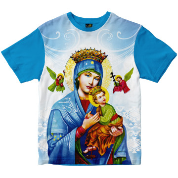 Camiseta Nossa Senhora do Perpétuo Socorro Rainha do Brasil