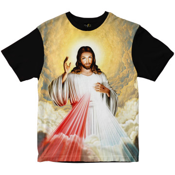 Camiseta Jesus Misericordioso Rainha do Brasil