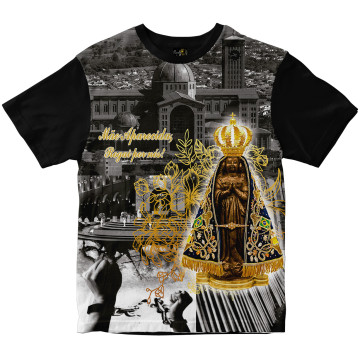 Camiseta Nossa Senhora Aparecida Rainha do Brasil