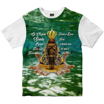 Camiseta Nossa Senhora Aparecida Rainha do Brasil