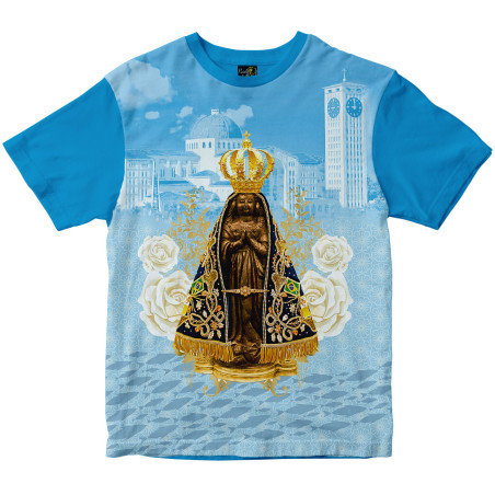 Camiseta Nossa Senhora Aparecida Rainha do Brasil