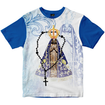 Camiseta Nossa Senhora Aparecida Rainha do Brasil