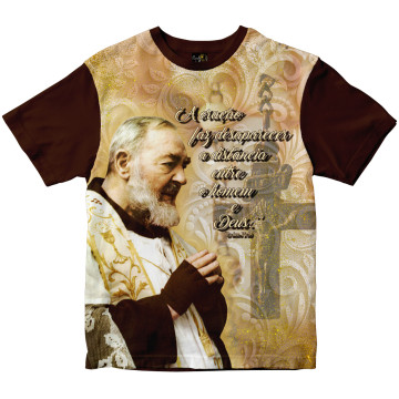 Camiseta São Padre Pio Rainha do Brasil