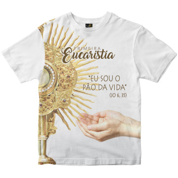 Camiseta Primeira Eucaristia Rainha do Brasil