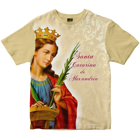 Camiseta Santa Catarina de Alexandria Rainha do Brasil