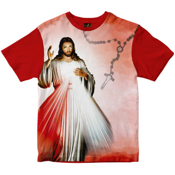 Camiseta jesus Misericordioso Rainha do Brasil