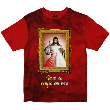 Camiseta jesus Misericordioso Rainha do Brasil