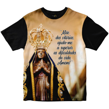 Camiseta Nossa Senhora Aparecida Rainha do Brasil