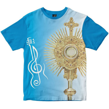 Camiseta Música com Santíssimo Rainha do Brasil