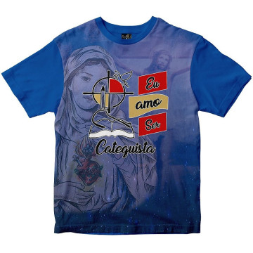 Camiseta Eu Sou Catequista Rainha do Brasil