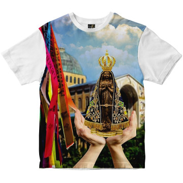 Camiseta Nossa Senhora Aparecida Rainha do Brasil