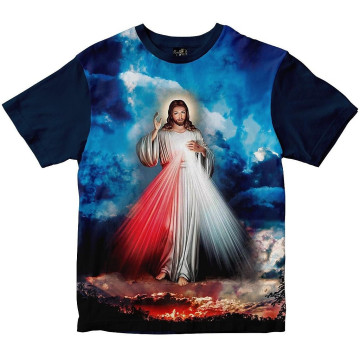 Camiseta Jesus Misericordioso Rainha do Brasil