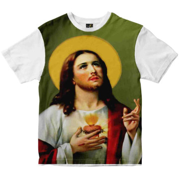 Camiseta Sagrado Coração de Jesus Rainha do Brasil