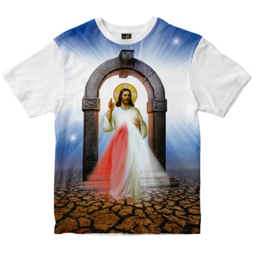 Camiseta Jesus Misericordioso Rainha do Brasil