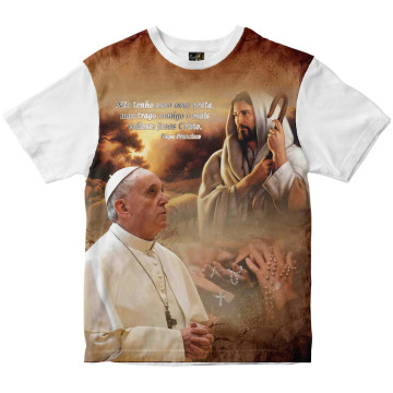 Camiseta Papa Francisco Rainha do Brasil