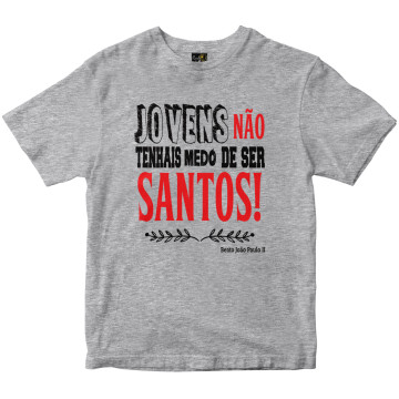 Camiseta Jovens Santos mescla Rainha do Brasil