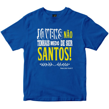 Camiseta Jovens Santos azul Rainha do Brasil