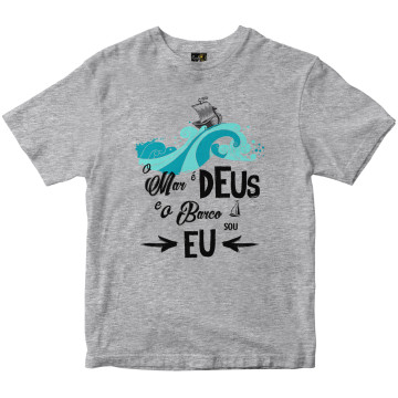 Camiseta O Mar é Deus mescla Rainha do Brasil