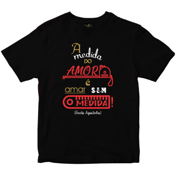 Camiseta A medida do Amor preta Rainha do Brasil