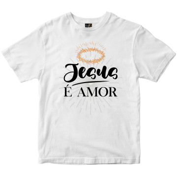 Camiseta Jesus é Amor Rainha do Brasil