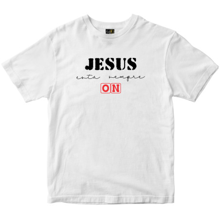 Camiseta Jesus está ON Rainha do Brasil