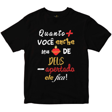 Camiseta Encher o coração de Deus Rainha do Brasil