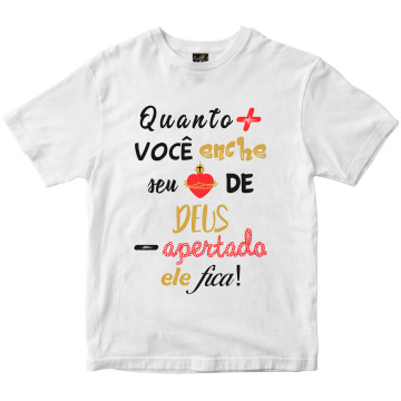 Camiseta Encher o coração de Deus Rainha do Brasil