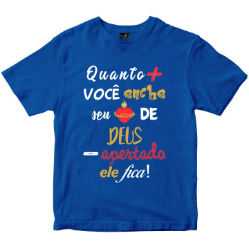 Camiseta Encher o Coração de Deus Rainha do Brasil