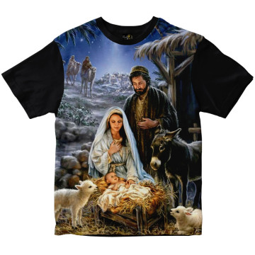 Camiseta Natal Sagrada...