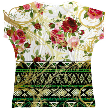 Blusa Feminina bata Santa Rita Rainha do Brasil