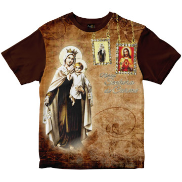 Camiseta Nossa Senhora do Carmo Rainha do Brasil