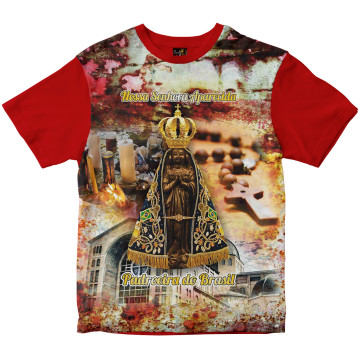 Camiseta Nossa Senhora Aparecida Rainha do Brasil