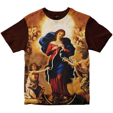 Camiseta Nossa Senhora Desatadora dos Nós Rainha do Brasil