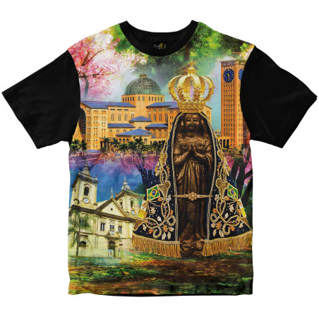 Camiseta Nossa Senhora Aparecida Rainha do Brasil