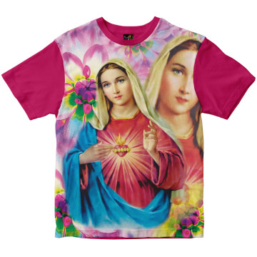 Camiseta Coração de Maria Rainha do Brasil