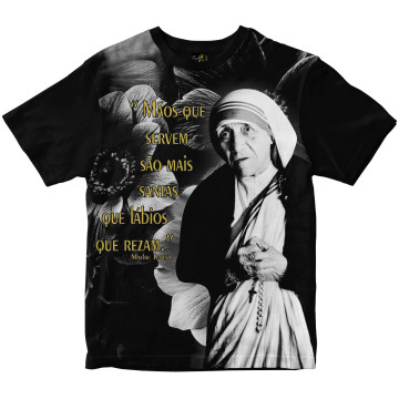 Camiseta Santa Madre Teresa de Calcutá Rainha do Brasil