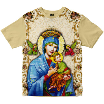 Camiseta Nossa Senhora do Perpétuo Socorro Rainha do Brasil