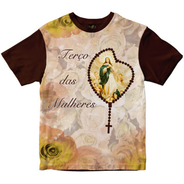 Camiseta Terço das Mulheres Rainha do Brasil