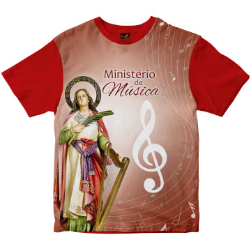 Camiseta Ministério da Música Santa Cecília Rainha do Brasil