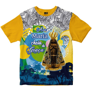 Camiseta Nossa Senhora Aparecida Rainha do Brasil