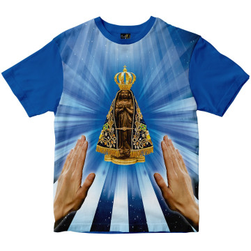 Camiseta Nossa Senhora Aparecida Rainha do Brasil