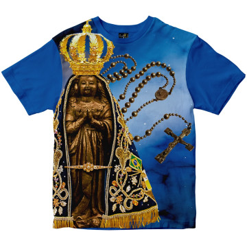 Camiseta Nossa Senhora Aparecida Rainha do Brasil