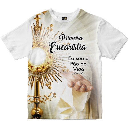 Camiseta Primeira Eucaristia Rainha do Brasil